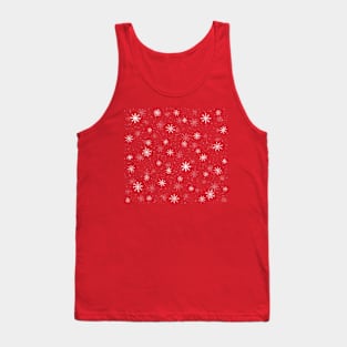 Winter Snowflakes Pattern Digital Illustration Tank Top